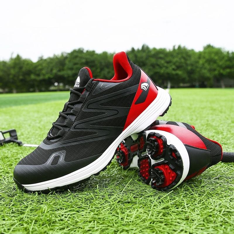 Product Introduction of New Men's Golf Shoes Lightweight Breathable Wear-resistant Low-top Waterproof Casual Sports Shoes Non-slip Removable Spikes XZ25053 20