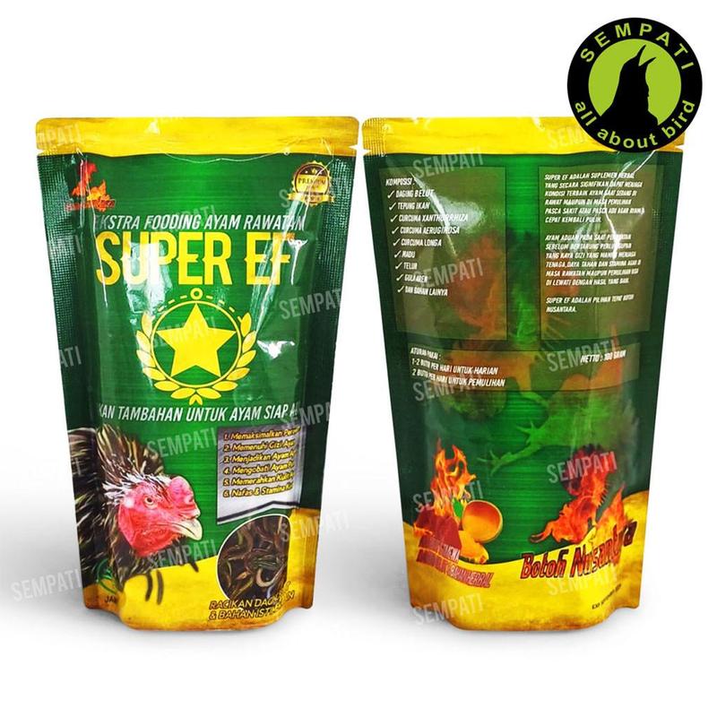 SEMPATI Super EF 100gr Extra Fooding Ayam Rawatan Racikan Daging Belut Pakan Makanan Tambahan Vitamin Suplemen Ayam Laga Jago Aduan Petarung Jantan Bangkok 2