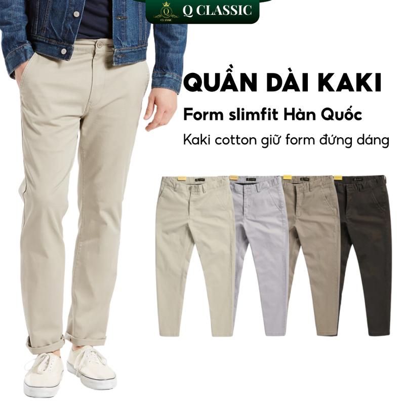 Quần Dài Kaki Nam Q Classic Menswear SlimFit Có Túi Trẻ Trung Thanh Lịch ( QDHQ10 )