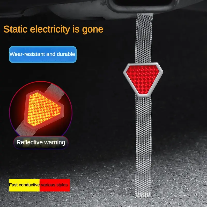 Car Electrostatic Eliminator with Small Triangular Reflective Grounding Strip