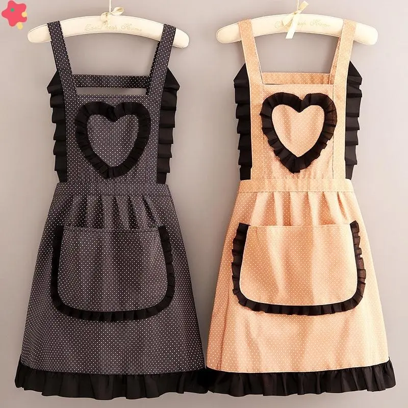 Tạp dề Vải Hàn Quốc, chống bẩn, chống mài mòn, tiện lợi cho nhà bếp, quán trà và sử dụng công việc