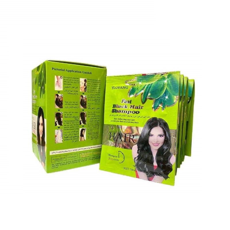 Product Introduction of Dầu gội nhuộm đen tóc Ylofang ( hộp 10 gói ) 2
