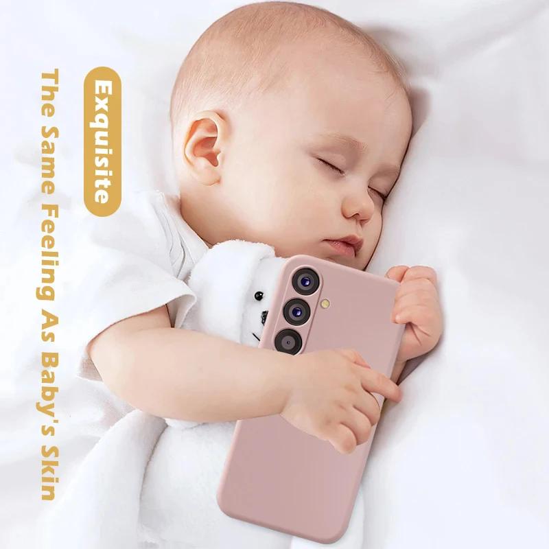 Product Introduction of Camera Protect Soft Phone Case for Samsung Galaxy A05 A15 A25 A35 A55 5G  Liquid Silicone Couples Cover A 15 4G A55 A25 Global Protector Protection Protective Casing 4