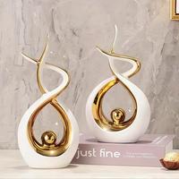 Gambar Vinnatsu Ornament Dekorasi Pajangan Keramik Aesthetic Lemari Hias Living Room Home Decor  Luxury Style Potongan / Ruang Tamu / Lemari TV / Pintu Masuk / Rak Bo Gu / Dekoratif / Kerajinan - Emas putih, Pendek-17x6x27 dari FluffyHQ Kab. Tangerang 3 Tokopedia