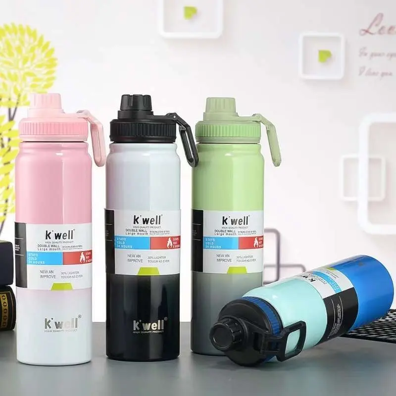 800ml Thermo Flask Double Wall Vacuum Insulated Stainless Steel Water Bottle BPA Free Fashio