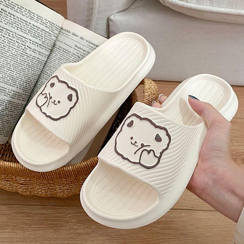 Dép Lê Mới Dễ Thương, Đế Mềm, Dành Cho Nữ, Mặc Nhà Và Mùa Hè, Dép Dễ Phối Đồ Thiết Kế Hoạt Hình, Eva Chống Trượt Và Khử Mùi, 2024 0