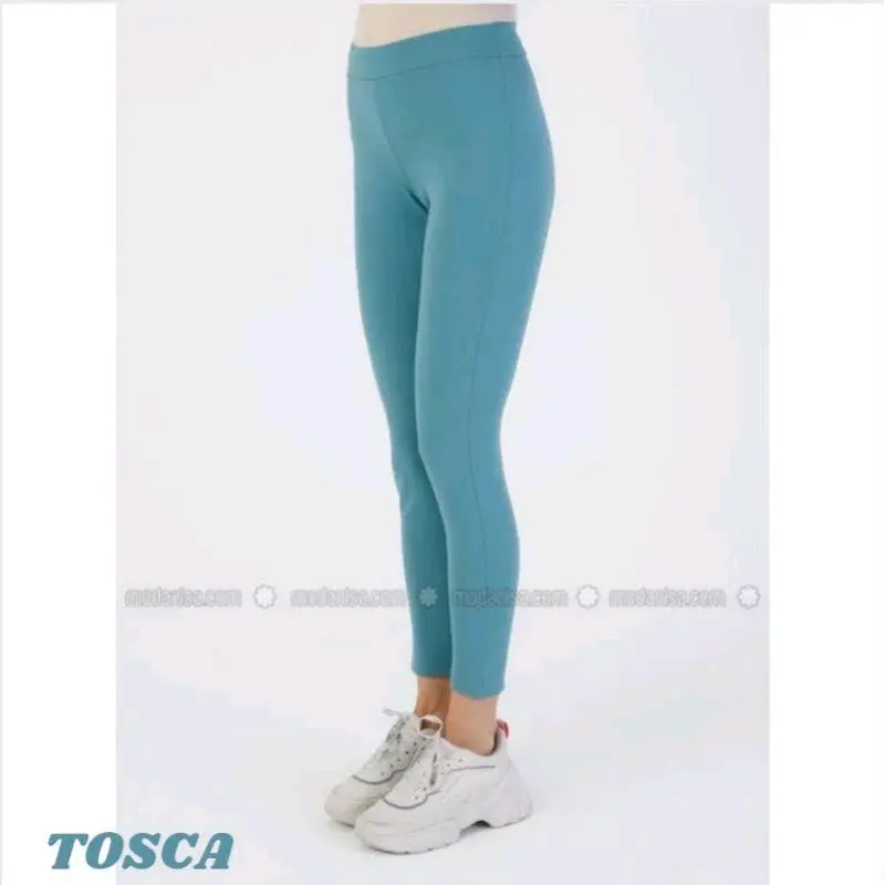 Legging Panjang Bahan Spandex Licin Premium/ Leging Polos/ Rekomendasi Legging wanita/ Legging olahraga Dewasa Celana Dalaman Lembut Standar Nyaman Tebal Fit Basic Legging Panjang anggun regular daily regular Hitam zumba Cewek 5