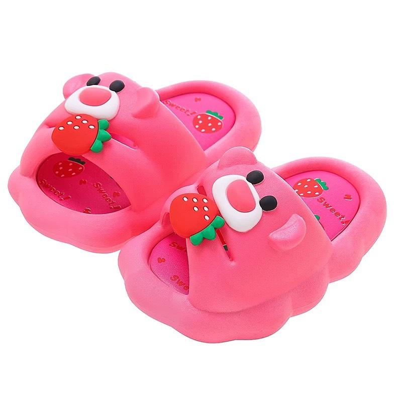 Dép bánh mì hình gấu dâu- Gấu nâu siêu mềm và dễ thương cho mùa hè vui vẻ của bé 1