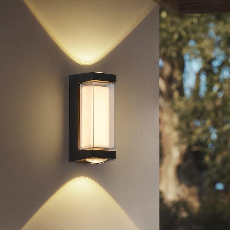 Đèn hắt led gắn tường MONSKY LEDOMA ánh sáng vàng cao cấp thân trong siêu đẹp chống nước IP66 (109)