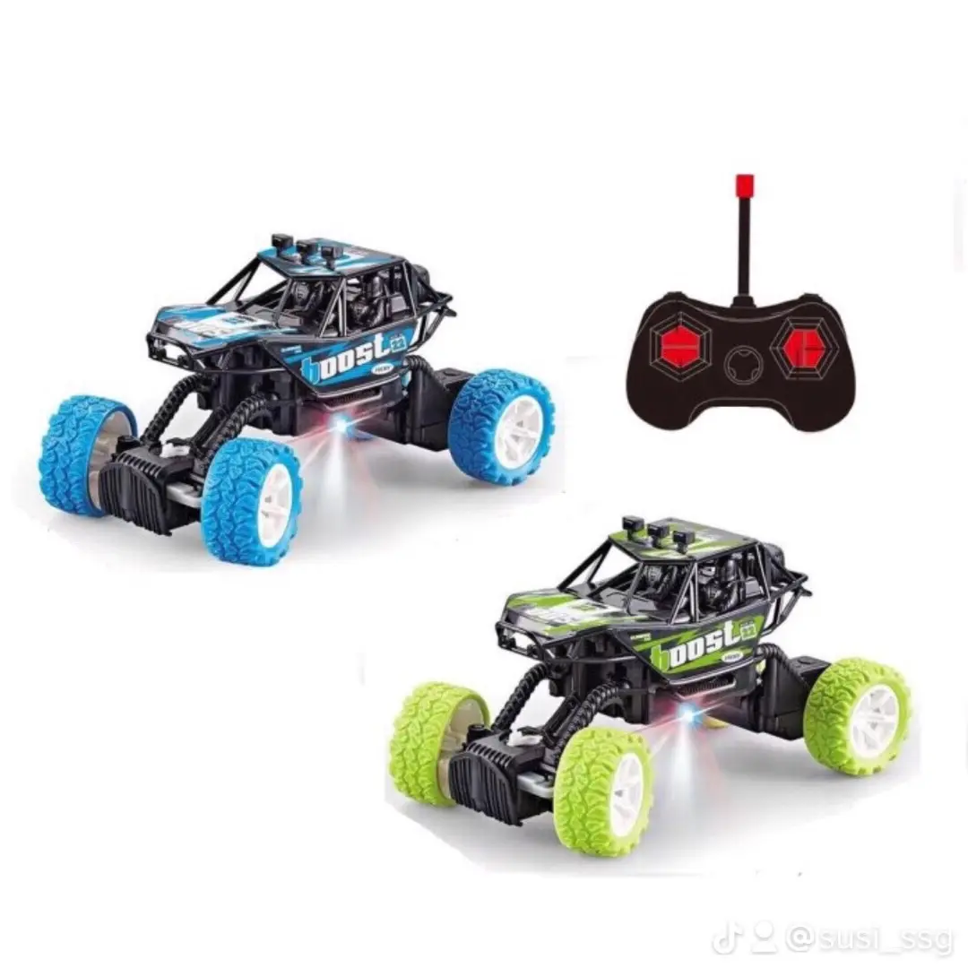 Mainan anak mobil remote control monster charge cross Bergerak Lampu