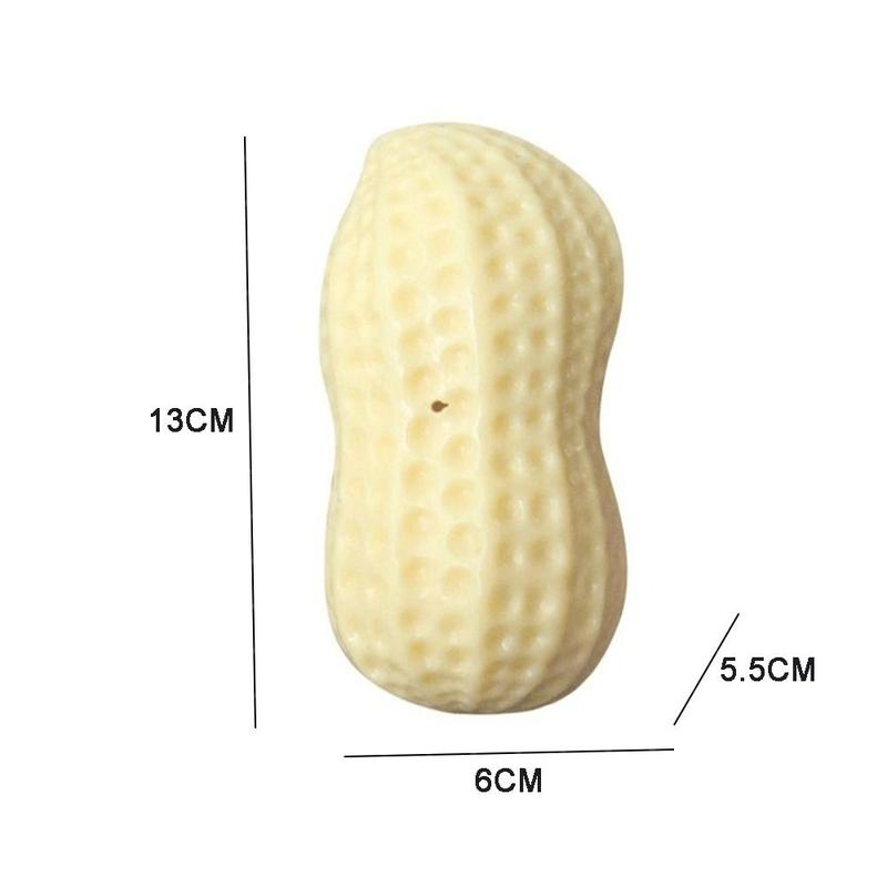 Product Introduction of Peanut Dog Toy Molar Bite Resistant Squeak Vocal Pet Toy Ball for Puppy Cat Interactive Teeth Grinding Accessories 2