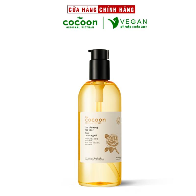Bigsize - Dầu tẩy trang hoa hồng Cocoon 310ml tẩy sạch makeup & dưỡng ẩm thuần chay