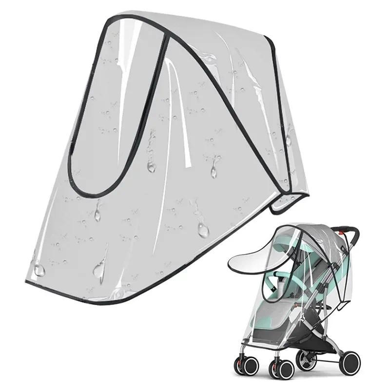 Product Introduction of Universal Stroller Rain Cover Baby Car Weather Wind Sun Shield Transparent Breathable Trolley Umbrella Raincoat Accessories Cart Shield Raincoat 18