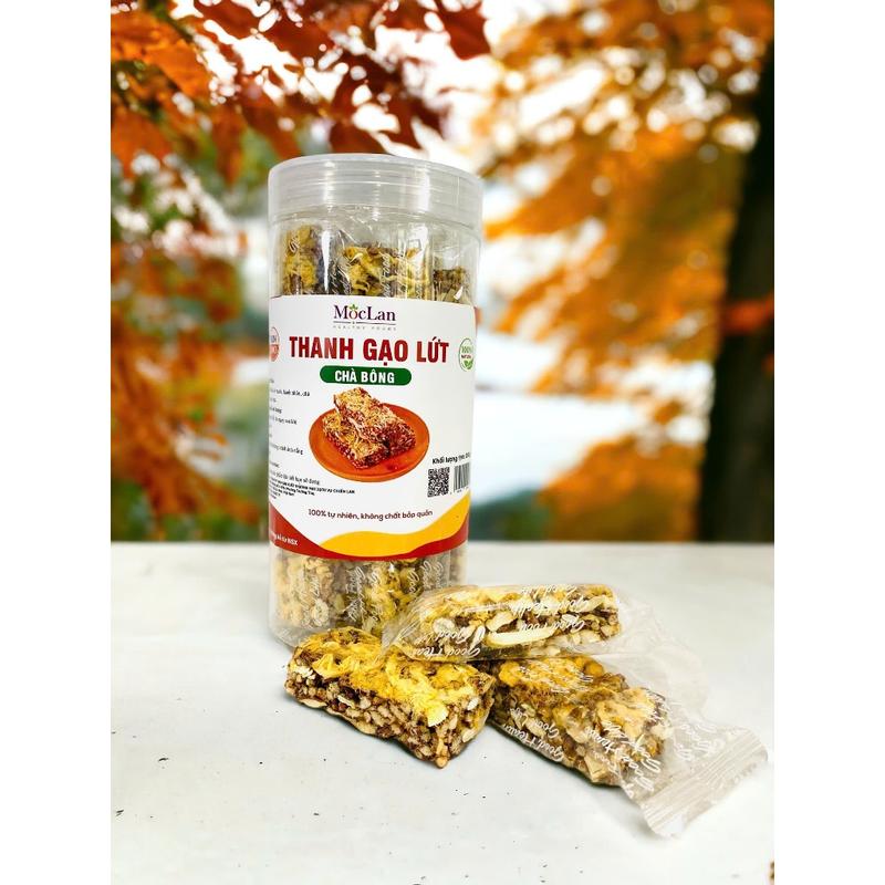  Thanh gạo lứt chà bông mix các hạt dinh dưỡng Mộc Lan 250g 500g Bánh Granola Siêu protein bar banh 