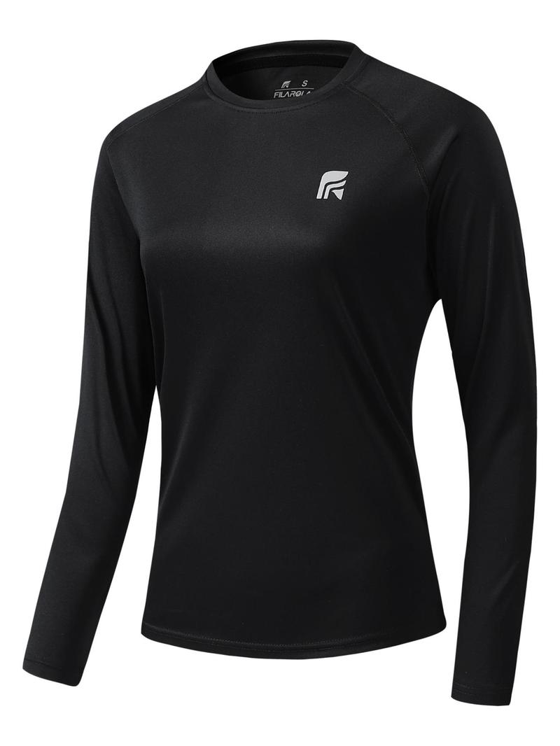 Product Introduction of Women's   Long Sleeve Sports Tee, Casual Sporty Round Neck T-shirt for Yoga Gym Workout, Ladies Sportswear for All Seasons 3