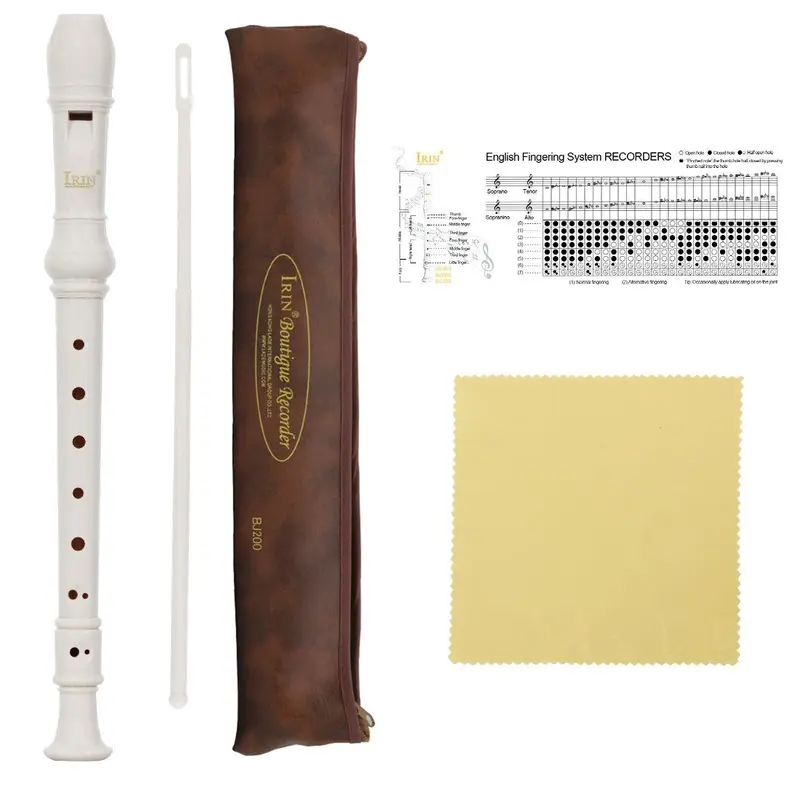 Baroque Flute, 3 Counts/set 8 Hole Flute, Musical Instrument for Beginners, Students, Plastic Flute for Home School Office 4