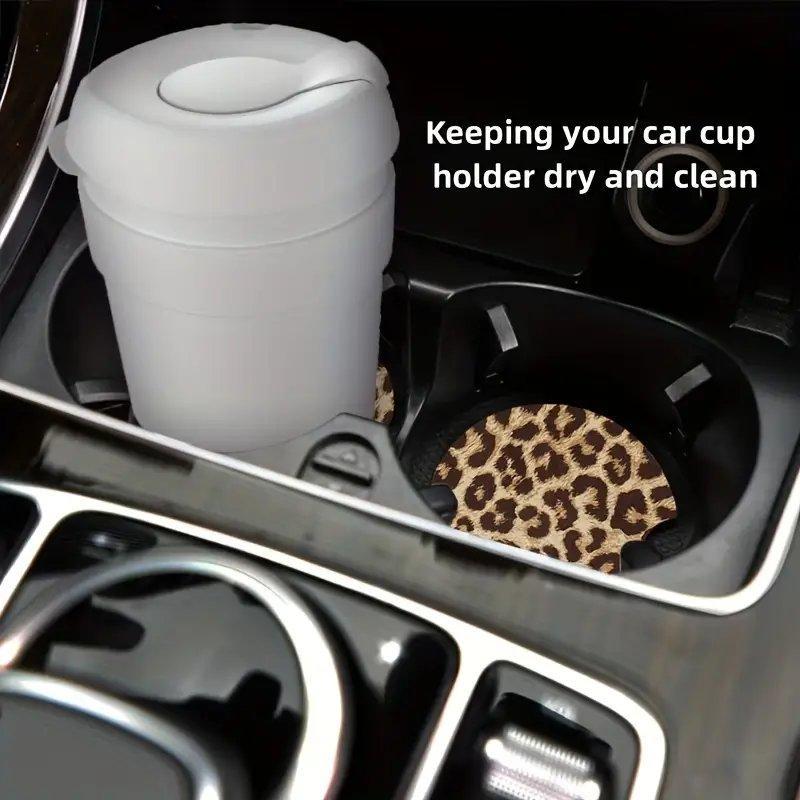 Car Cup Holder Coaster, Round Anti-slip Car Cup Holder Pad, Cute Auto Parts, Car Interior Decoration Accessories for Women & Men 1