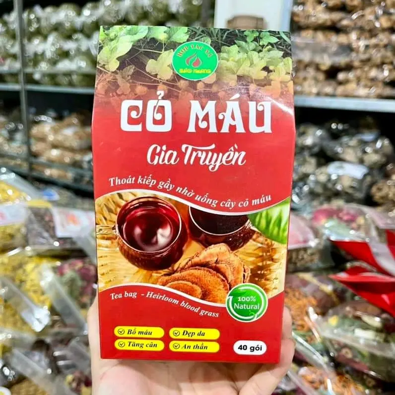 Trà túi lọc Cỏ Máu ,sản phẩm từ thiên nhiên-- Tea Thoát kiếp gầy nhờ uống cây cỏ máu. tratang tet 0