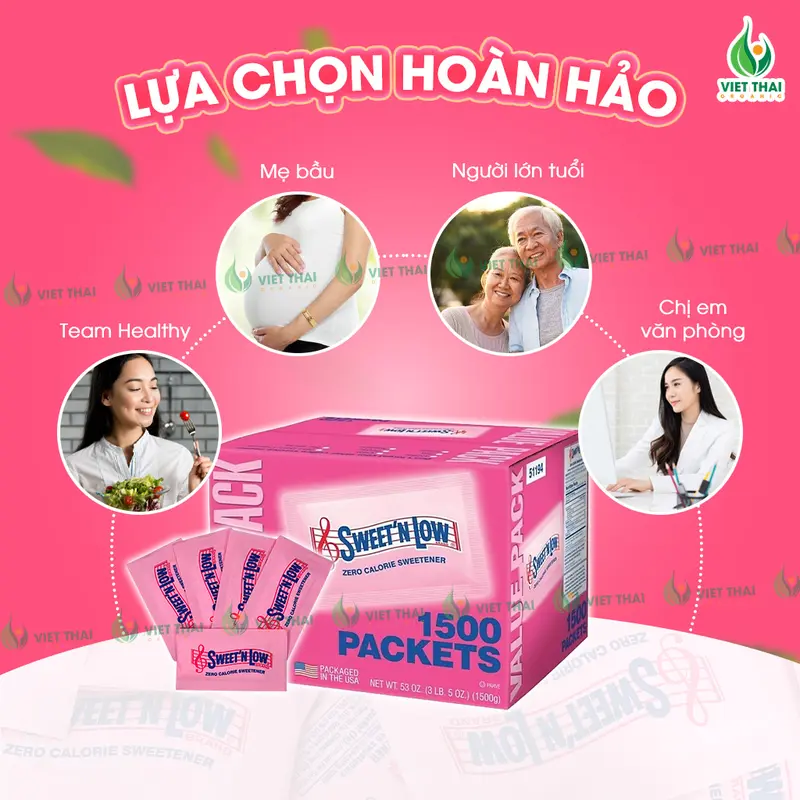 [SIÊU HOT] Đường 0 Calo Sweet’N Low, Set 50-100-200 Gói Tiện Lợi Dành Cho Team Healthy Eatclean Nhập Chính Hãng Mỹ (Việt Thái Organic) 7