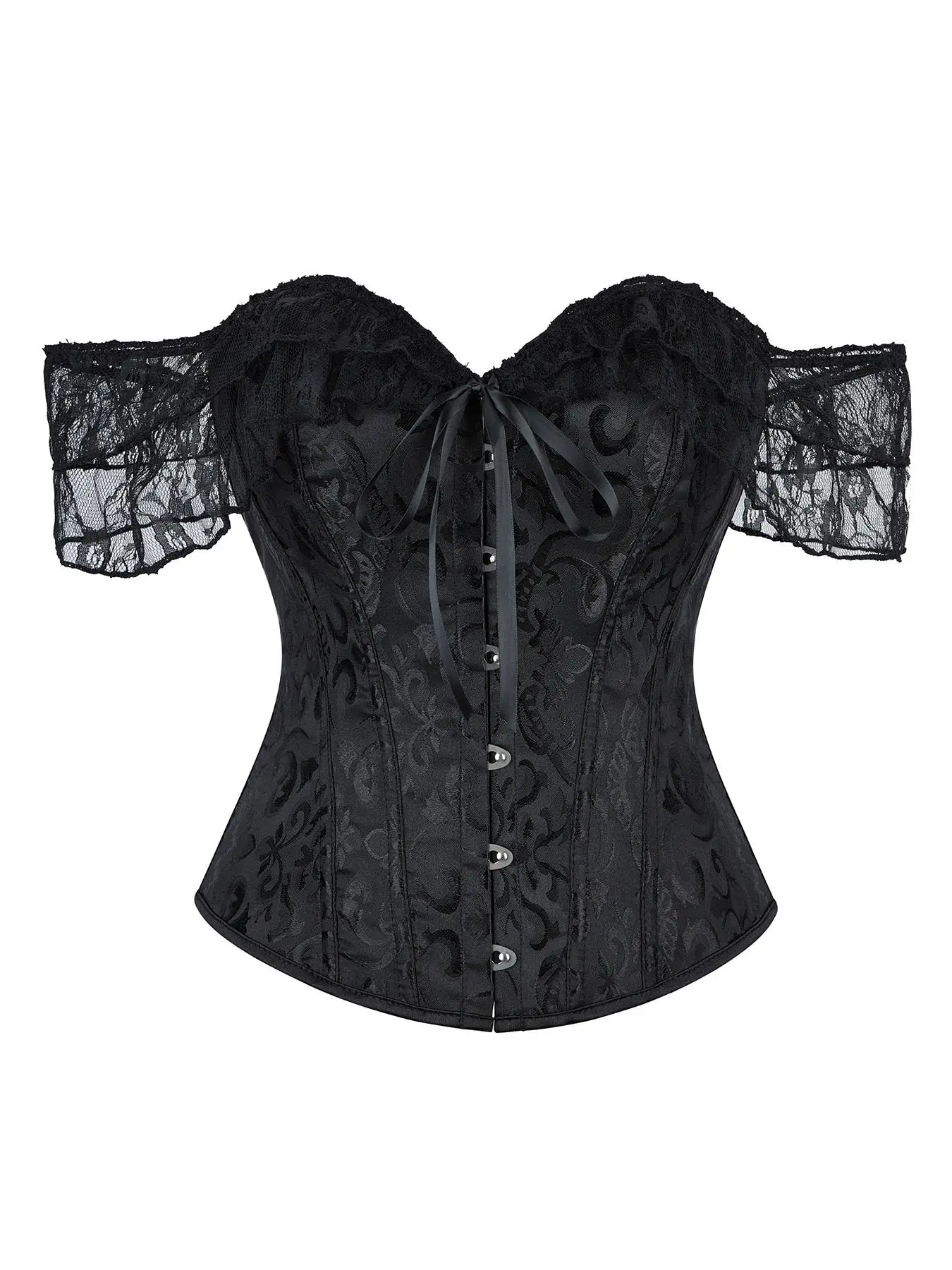 【Plus Size】Lace Corset Top, Vintage Courtly Corset Top, Women's Shapewear Top for Evening Party Wedding