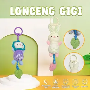 Mainan Bayi Edukasi Rattle Gantung: Mainan Anak dengan Boneka Karakter Keren & Sensorik Interaktif untuk Stroller