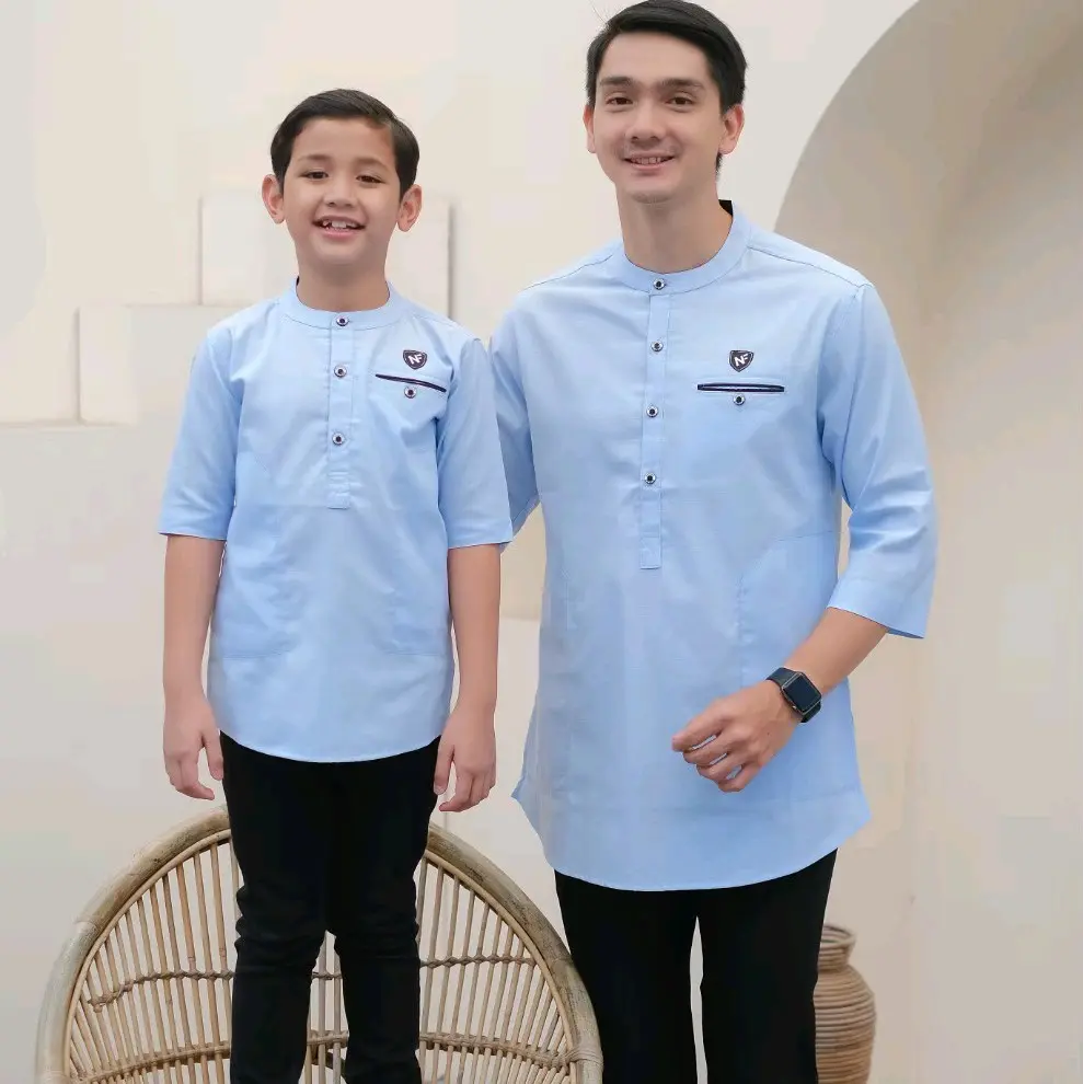 Koko kurta original nayfar untuk harga ayah dan anak terpisah yah