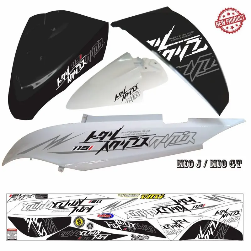 POLET MOTOR STIKER STIKER MOTOR MIO GT FI / STRIPING YAMAHA MIO J FI 7