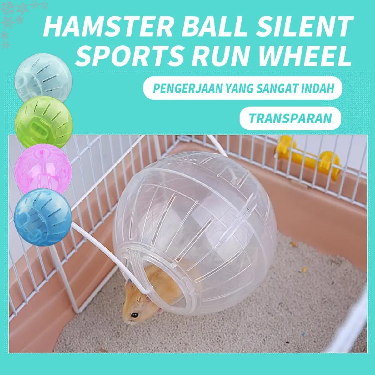 Hamster Running Wheel Ultra Quiet – Great for Hamsters, Guinea Pigs, and Rabbits to Stay Active