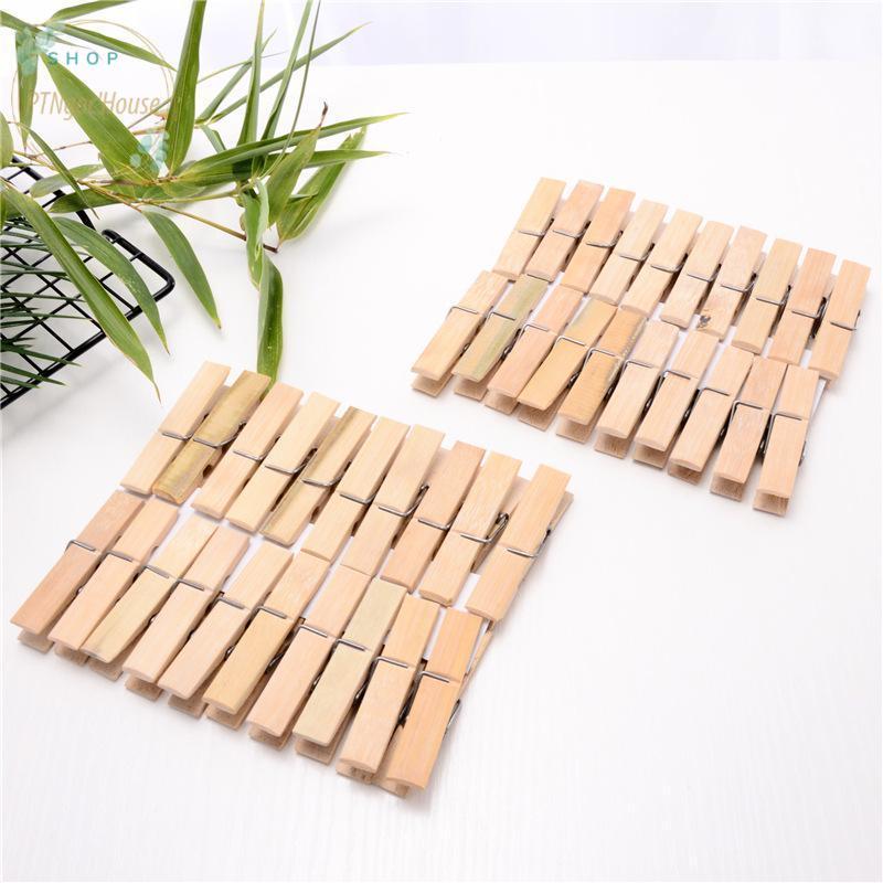 Set 20 Kẹp Phơi Quần Áo Bằng Gỗ