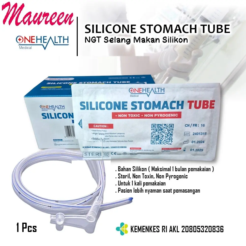 [✅COD] Selang Makan NGT Silikon ONEHEALTH Stomach Tube Silicone