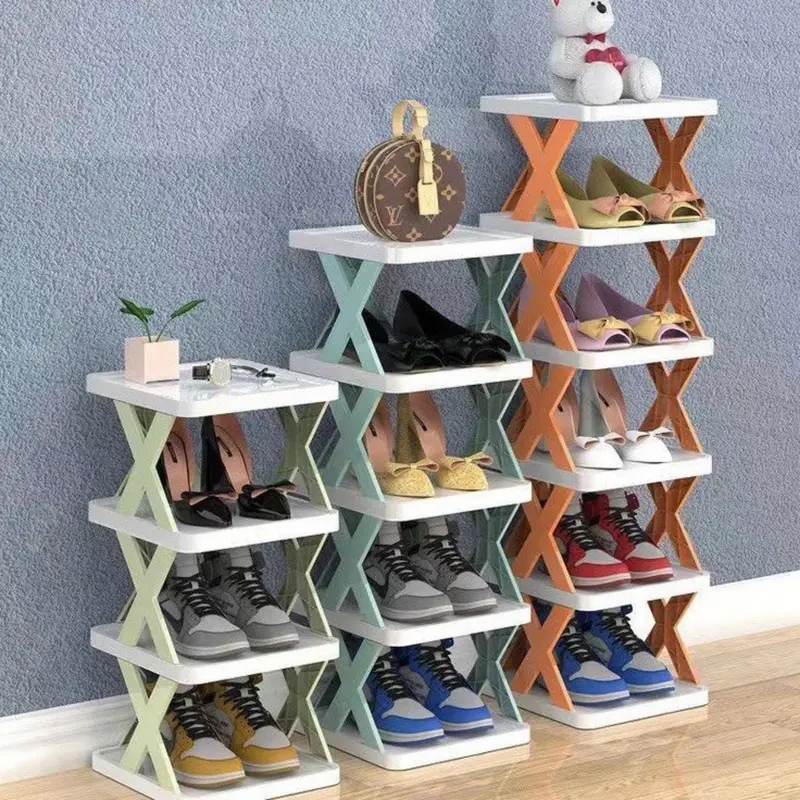 Kệ Giày Dép Chữ X Lắp Ghép 5 Tầng - Tiện Lợi, Tiết Kiệm Không Gian 4
