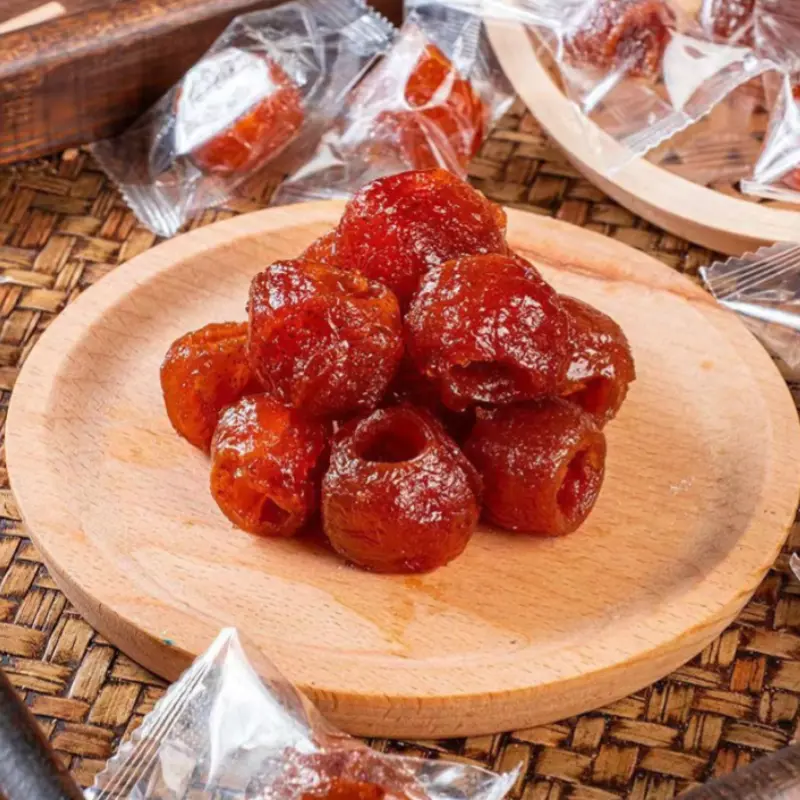 (Penjualan langsung dari pabrik, harga terendah di seluruh Internet, pesan 2 bungkus untuk diskon super hari ini!) Hawthorn kering berongga tanpa biji yang dikemas secara independen dan camilan lezat buah yang diawetkan 2