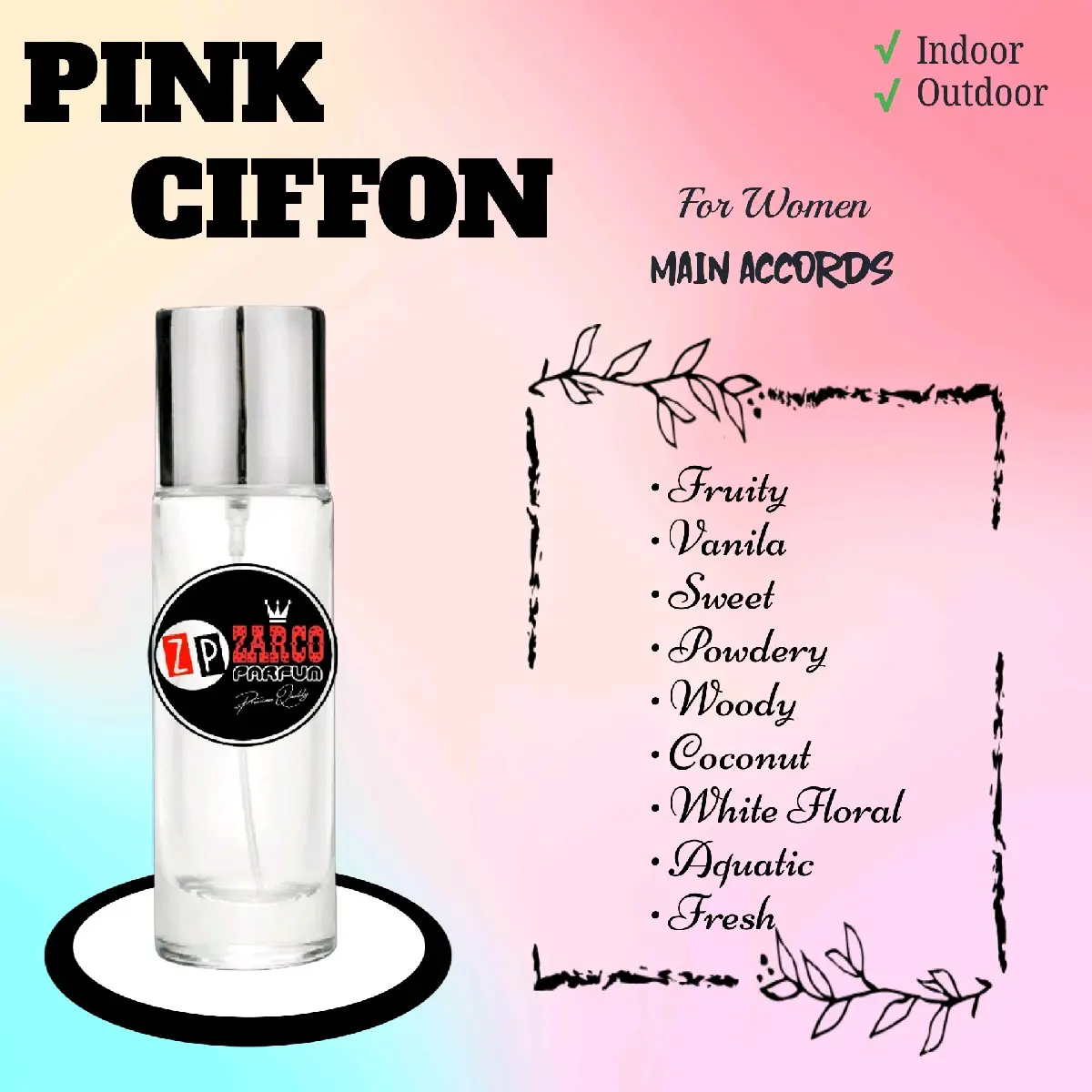 Zarco Parfum - Pink Ciffon 30ml Premium Quality