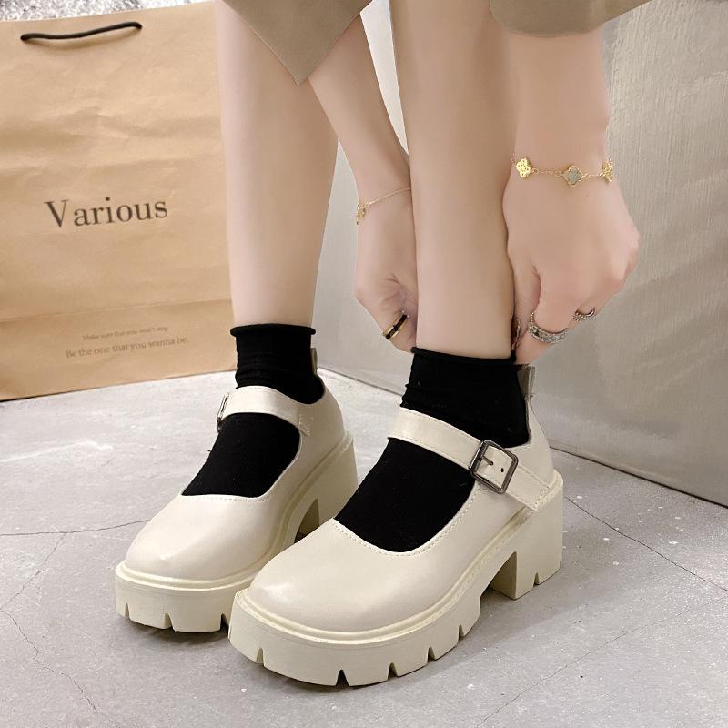 Sepatu Wanita Sepatu Cewek Glossy FN-001 Ringan Nyaman Tidak Lecet Anti Selip Shoes Heels 4