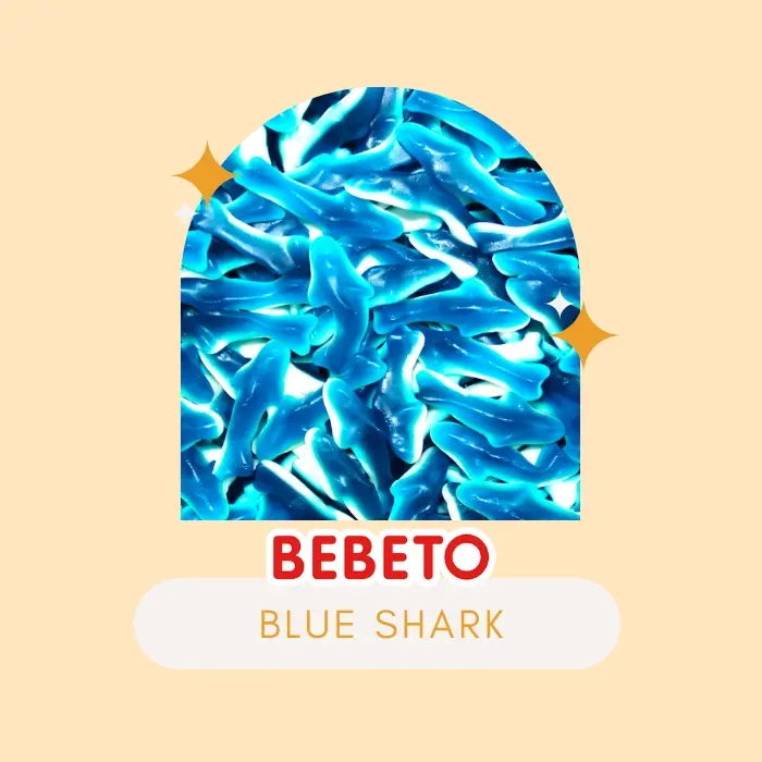 Bebeto Blue Shark 90g+- Repack Gummy Candy (HALAL) Food Snacks