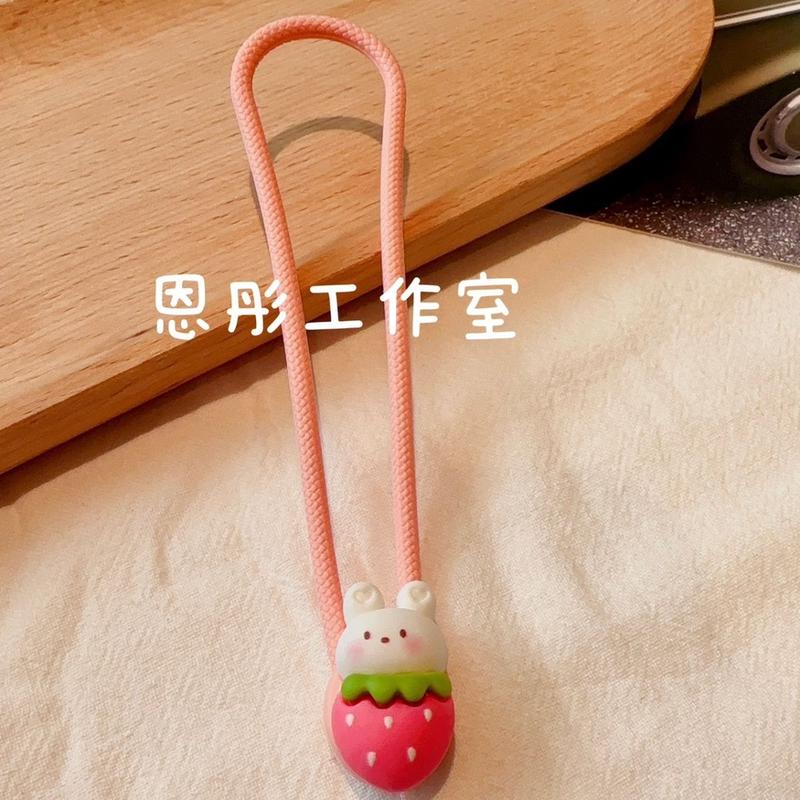 Dây Treo Sáng Tạo, Dây Chống Mất, Dây Ngắn Silicon, Dây Treo Chìa Khóa Đĩa U Silicon, Dây Treo, Dây Cầm Tay 5