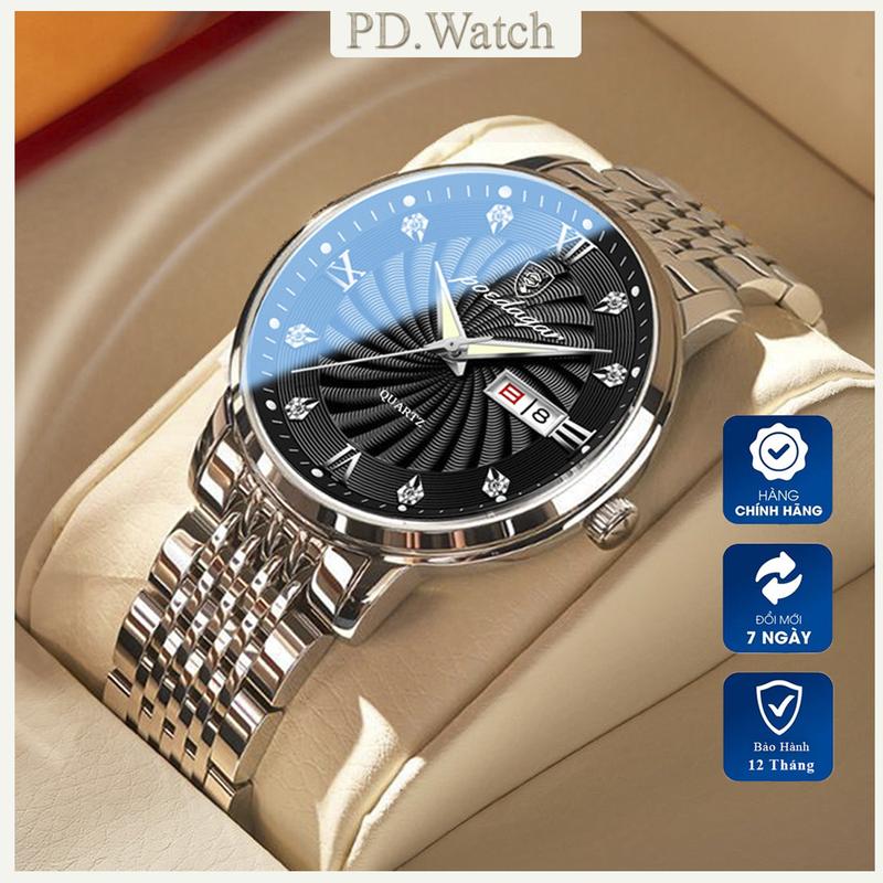 Đồng Hồ Nam Chính Hãng POEDAGAR Đồng Hồ Đeo Tay Dây Thép Cao Cấp Kháng Nước Ong Watch