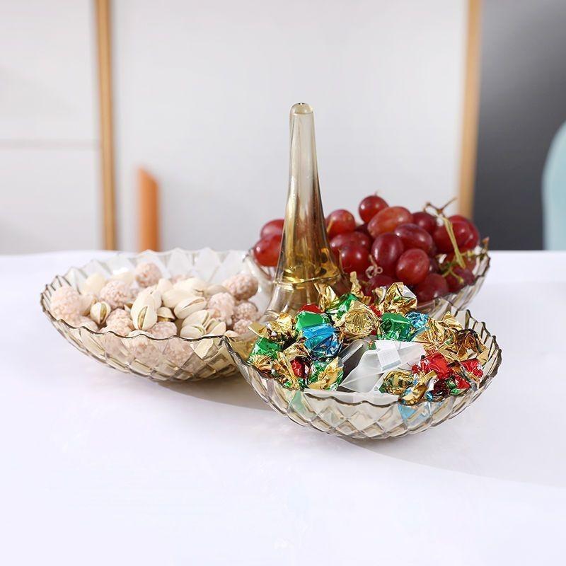 Product Introduction of Fruit Plate, 1 Count Snack Organizer, Fruit Tray, Household Candy Dish, Dry Fruit Box, Home Organizer for Living Room Coffee Table 19