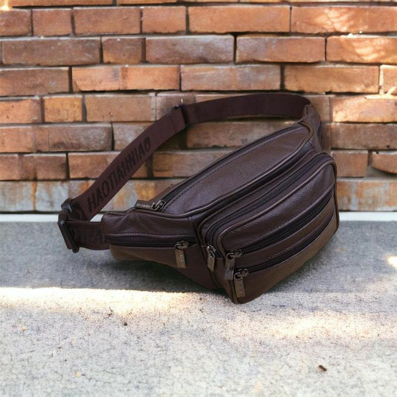 Túi đeo chéo đeo hông da loại 1 thời trang hàn quốc 6 ngăn S7gsr {Mẫu mới} Bag