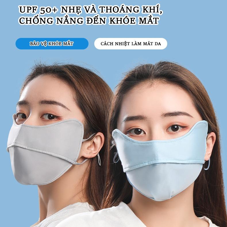 Khẩu Trang Vải Chống Nắng, Chống tia UV, Chất Thun Lạnh Thoáng Mát Kháng Khuẩn Chống Bụi, Khẩu Trang Che Kín Mặt, Dây Đeo Điều Chỉnh Linh Hoạt, Màu Sắc Thời Trang, LIMO 2