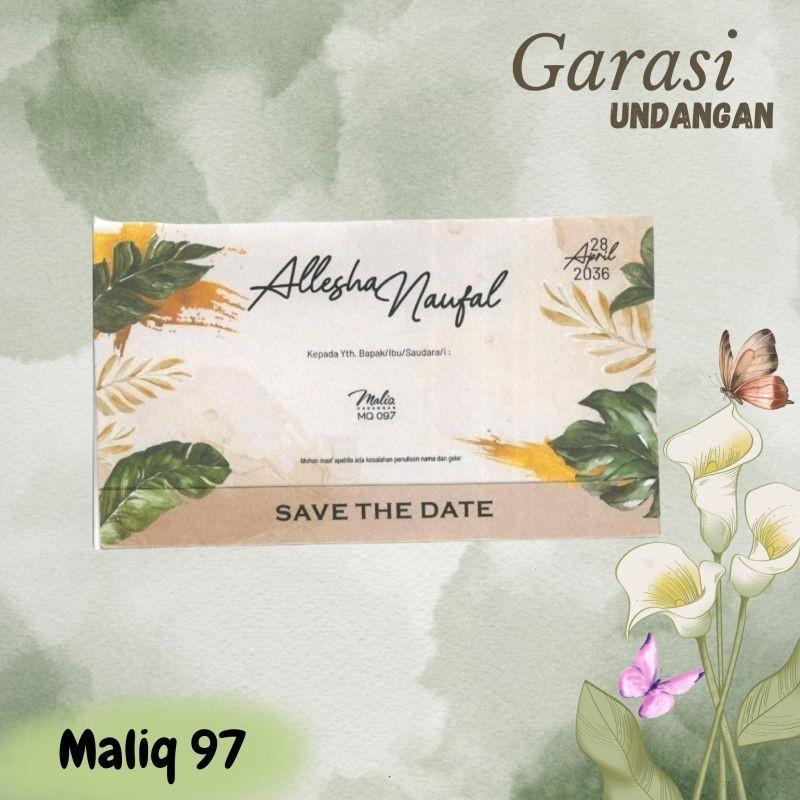 Undangan Pernikahan MALIQ 100PCS Udangan Pernikahan Terbaru  Elegan Modern Paket Lengkap 100 PCS Gratis Label & Plastik - JanjiKita | Default