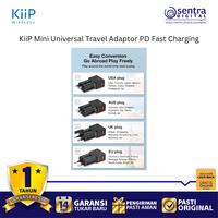 Gambar KiiP C24T International Travel Adapter Dual Port USB A USB C PD 20W Fast Charging dari Sentra Digital Kota Surabaya 4 Tokopedia