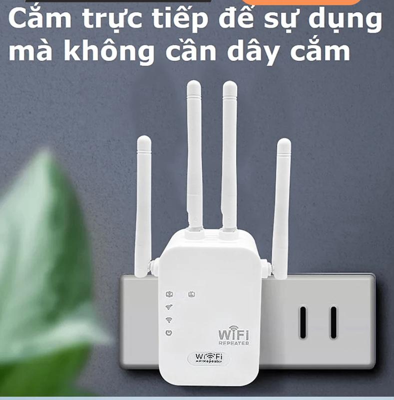Bộ Mở Rộng Sóng Wifi Tốc Độ Tối Đa 300Mbps 4 Râu Phát Sóng Xuyên Tường 6