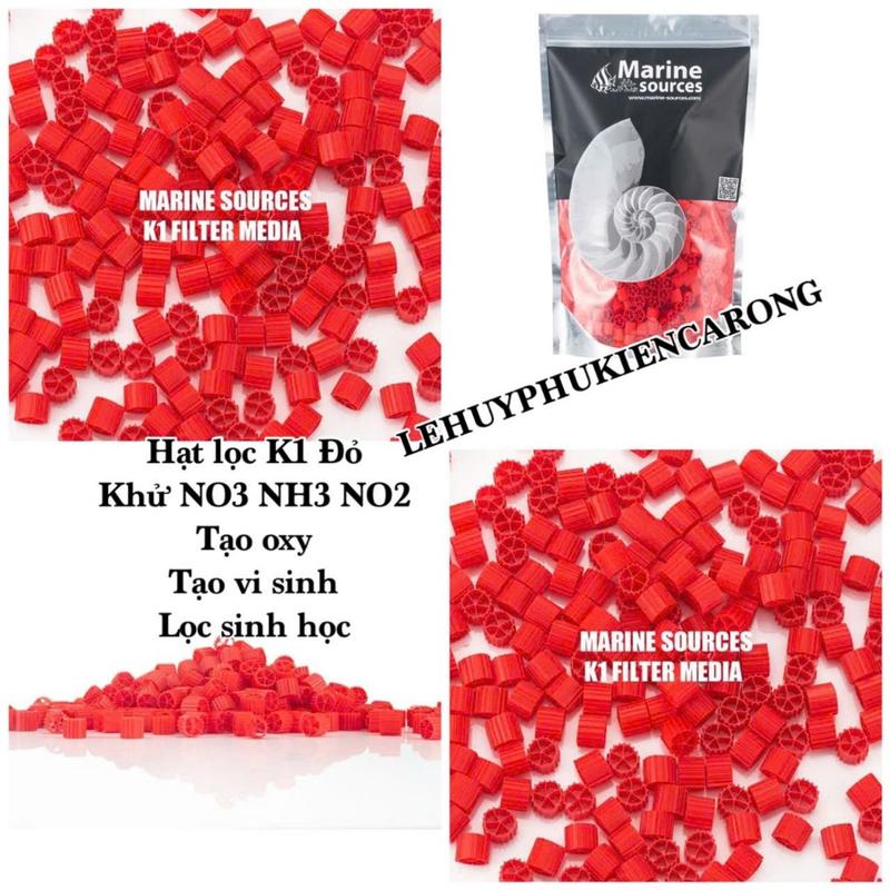 Hạt Lọc K1 Marine Màu Đỏ Là Phiên bản đặc biệt của hạt lọc K1 truyền thống Giành Cho Bể Cá
