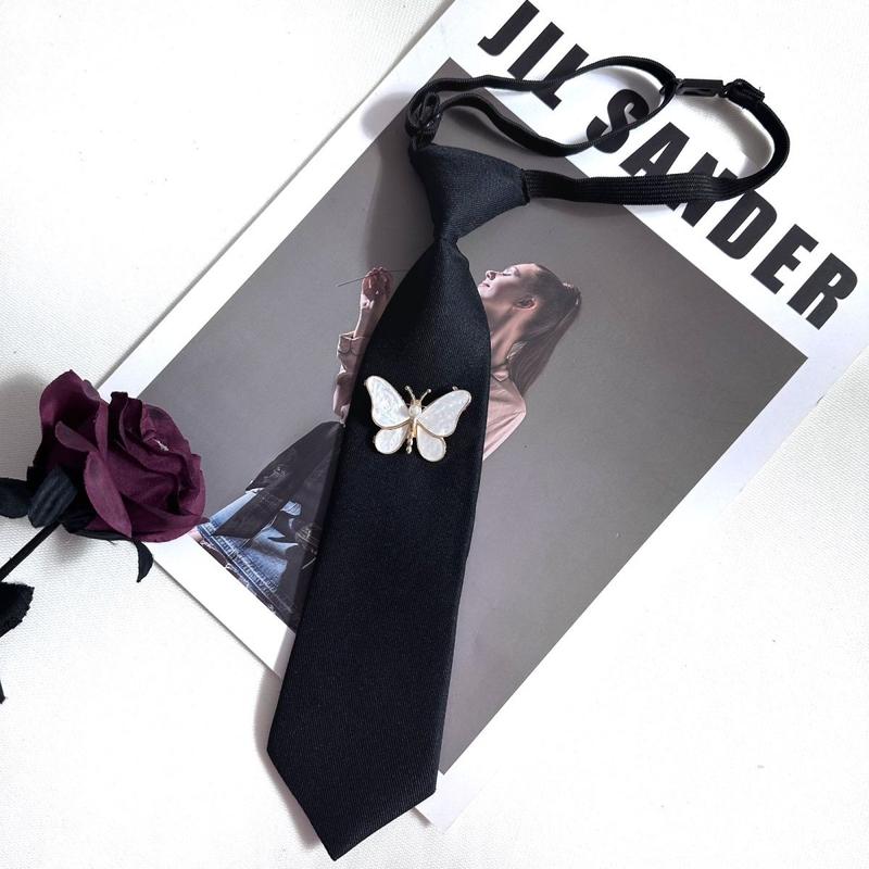 Broken Cocoon Butterfly Tie Female Butterfly Tassel Brooch Luxurious Style All-Matching Shirt Dress Neck Band Accessories New 3