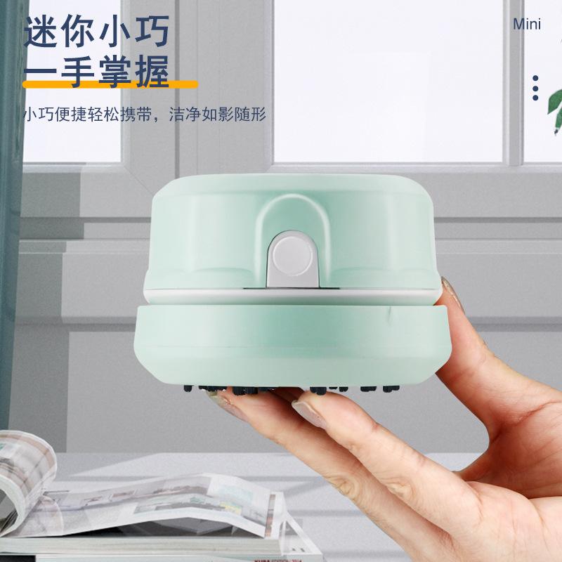Product Introduction of Cross-Border Hot Mini Desktop Vacuum Cleaner Office Desk Cleaner Student Supplies Eraser Shavings Keyboard Sofa Handheld Vacuum Cleaner 7