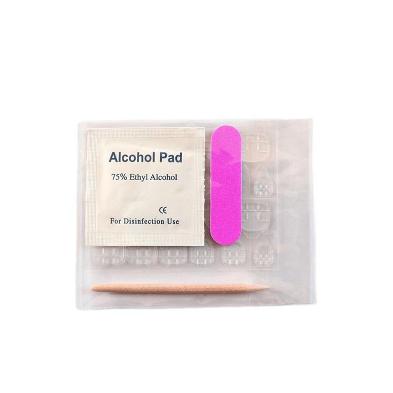 Product Introduction of 24pcs Press On Nails Detachable Short Square Head False Nails Ballerina Solid Color Glossy Wearable Fake Nails Manicure Tool Full Cover Nail Tips Women 11