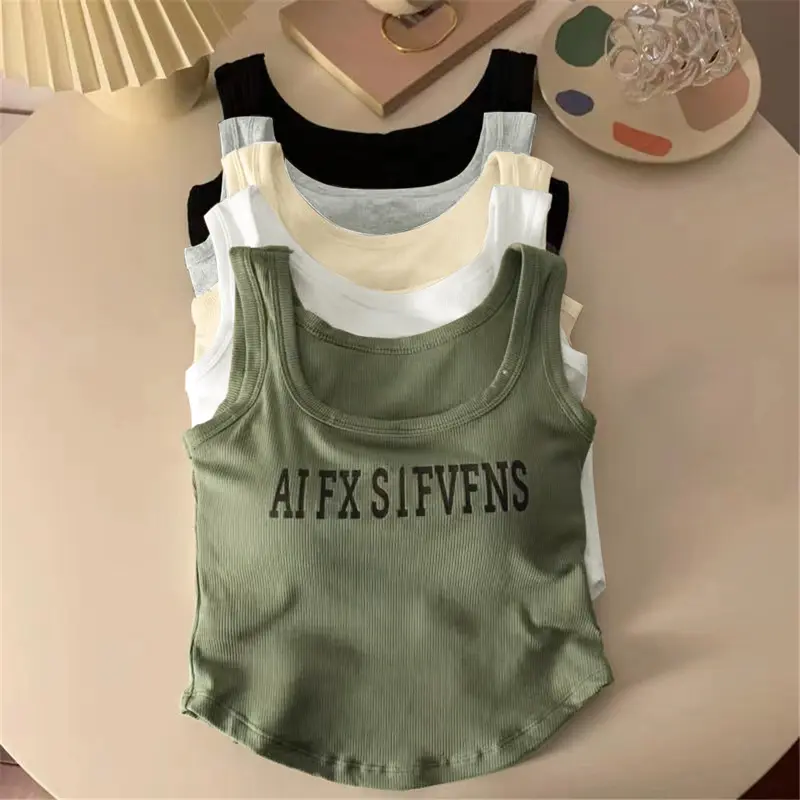 Áo Yếm, Thời Trang Đơn Giản, Có Đệm Áo Ngực, Áo Crop Top Hàng Ngày, Mềm Mại Và Thoải Mái, Áo Nữ, Áo Vest Không Dây, Thích Hợp Cho Bé Gái Mặc Hàng Ngày, Áo 4