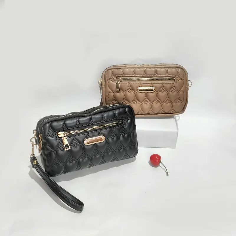 Tas selempang wanita sling bag mini tas korea kecil tas wanita kulit sintetis mini bag hitam 7