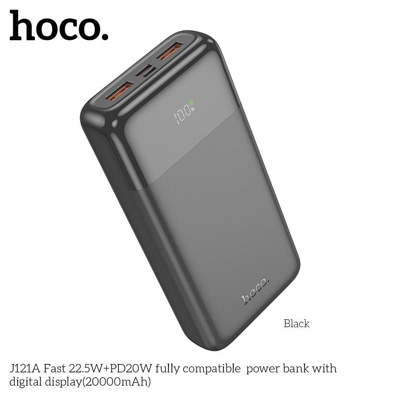 Sạc dự phòng nhanh PD20W Hoco J121A dung lượng 20000mAh 22.5W + 20W cổng USB và Type-C